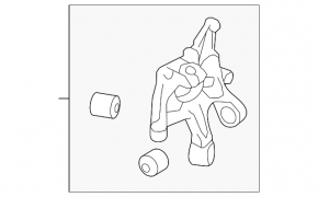 Rear left axle Subaru XV Crosstrek 13-14