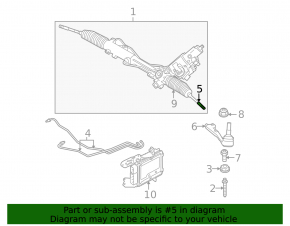 Steering rod with tip left BMW 1 E82 08-13