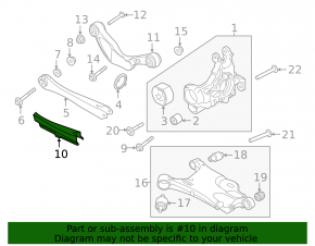 Rear Lower Wishbone Trim Left Volvo V90 17-22 USA
