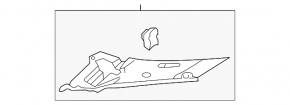 Front left underhood trim Audi A6 C8 19-