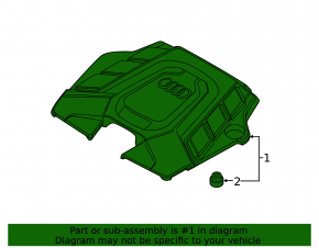 Audi Q7 20-26 3.0T MHEV Engine Cover