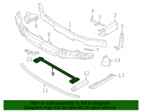 TV lower bar BMW X1 F48 16-22 complete