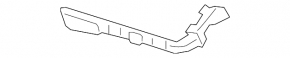 Right rear bumper mount for Lexus ES300h ES350 13-18