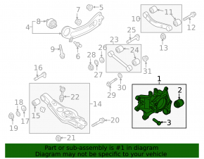 Rear right axle Kia Sorento 16-20 AWD