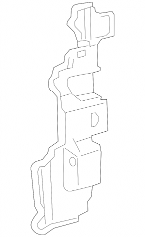 Radiator deflector right Lexus ES350 13-15 prerest