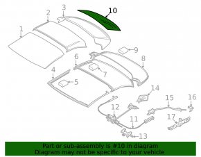 Rear glass BMW 4 F33 14-20 convertible