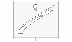 Right hood-fender seal for Subaru Outback 10-13