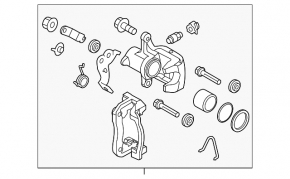 Rear left support Kia Niro 17-22 HEV, PHEV electric