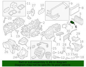 Air Conditioning Heater Valve BMW 5 F10 09-17