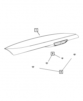 Dodge Durango 11 Tailgate Spoiler - Broken Fasteners