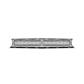 Radiator grill with frame Dodge Challenger 15-19 rest chrome, with emblem