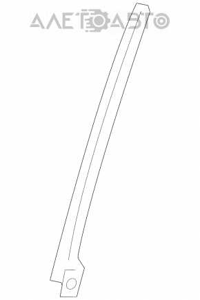 Front left door glass guide for Honda Civic 4d 06-09
