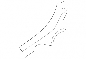 Door sill trim rear left inner Nissan Maxima A36 16 - black, worn