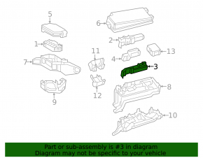 Underhood fuse box assembly Toyota Prius 50 16-22