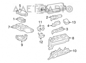 Underhood fuse box assembly Toyota Prius 50 16-22