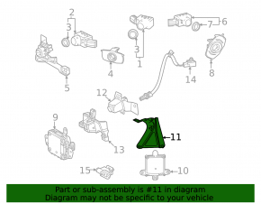 Bracket for cruise radar Lexus NX 22-25