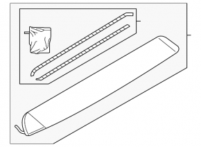 Audi Q5 8R 09-17 tailgate spoiler scratch, broken guide