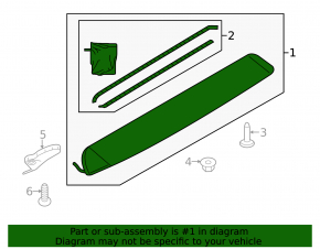 Audi Q5 8R 09-17 tailgate spoiler scratch, broken guide