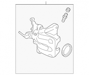 Rear right support Audi A3 8V 15-20 electric