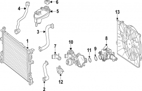 Coolant pump Infiniti QX30 17-18