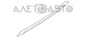 Trunk door molding Mercedes W167 GLE 350 450 20-23 chrome