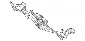 Windscreen wiper linkage with motor Mercedes X167 GLS 24-26