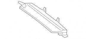 Lower central rear bumper mount Mercedes C-class W205 300/350e 15-21 AMG pkg