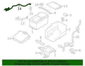 Battery terminal negative Ford Escape MK3 13-
