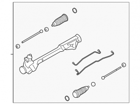 Steering rack Ford Flex 09-12 prerest GUR