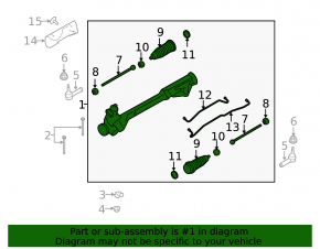 Steering rack Ford Flex 09-12 prerest GUR