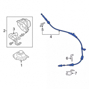Gearbox cable Lincoln MKZ 13-20 2.0