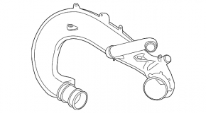 Air duct for the Ford Fusion mk5 13-16 1.5T turbocharger