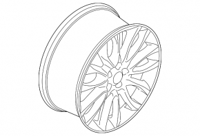Wheel disk R19 Lincoln MKC 15-18 type 3 chip