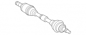 Drive axle shaft front left Mazda CX-5 17- GSP