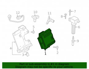 Block ECU engine computer Ford Mustang mk6 18-23 2.3T automatic transmission