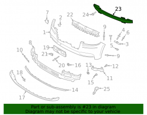 Front Bumper Reinforcement Ford Explorer 20-24