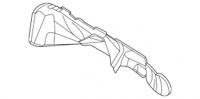 Exhaust manifold guard for the Ford Escape MK4 20-25 hybrid
