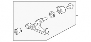 Lower control arm front left Chevrolet Cruze 11-16