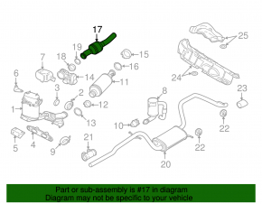 Catalytic Converter VW Jetta 11-15 USA TDI