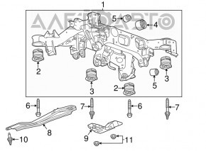 Rear subframe Cadillac ATS 13-
