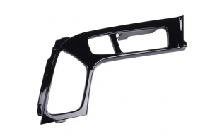 Cadillac CTS 14 center console trim panel - gloss black, with gear indicator light, scratches