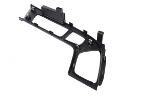Cadillac CTS 14 center console trim panel - gloss black, with gear indicator light, scratches