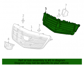 Central radiator deflector blinds for Cadillac ATS 15-18 rest.