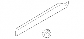 Door trim lower rear left Volvo XC90 16-23 structure
