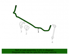 Rear stabilizer bar BMW 335i e92 07-13