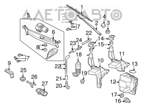 Left wiper arm VW CC 08-17