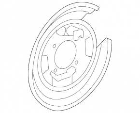 Rear right brake disc cover Honda CRV 12-16