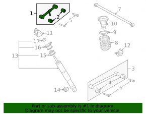 Rear left transverse control arm for Lexus LX570 08-11