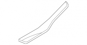 Door sill trim rear right outer BMW 3 F30 12-18 black
