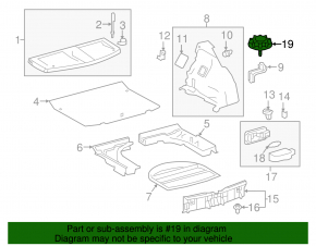 Spare Wheel Mount Lexus CT200h 11-17